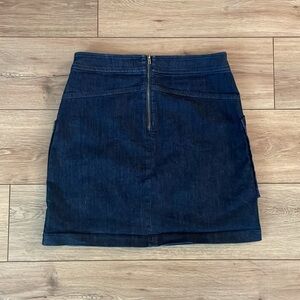LOFT dark denim skirt